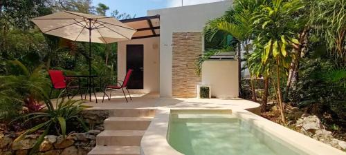 Tulum City Center Casa | Viila Ixchel jungle pool