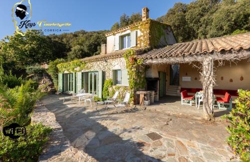 Sainte-Lucie-de-Porto-Vecchio Casa | Villa Acciagina 10 pers PISCINE VUE MER PINARELLO Climatisée