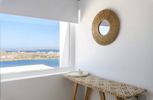 Ornos Casa | Villa Alkirra with breathtaking views of the Aegean sea at great location