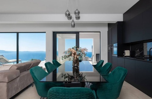 Ripenda Kosi Villa | Villa Aristea with sea view, jacuzzi and infinity pool