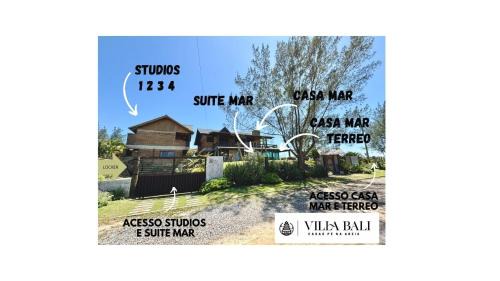 Barra de Ibiraquera Casa | Villa Bali Casas pé na areia