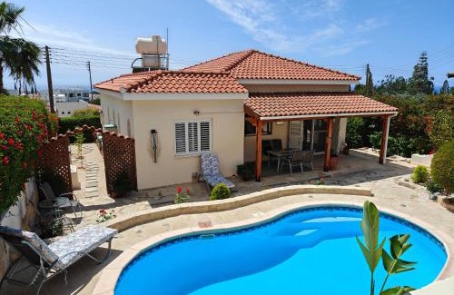 Peyia Town Villa | Villa Best Holiday- breathtaking sea views, amazing garden, private pool, BBQ, next to CORAL BAY, Lower Peyia, Paphos