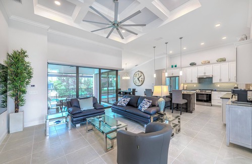 Burnt Store Casa | VILLA BRILLANTE, A BRAND NEW Luxury Waterfront home Pool/Spa & Gulf Access