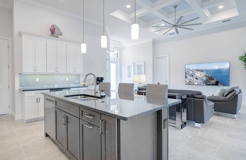 Burnt Store Casa | VILLA BRILLANTE, A BRAND NEW Luxury Waterfront home Pool/Spa & Gulf Access