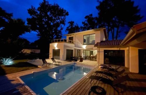 Lit-et-Mixe Casa | Villa confort piscine chauffée*/10KM CONTIS Plage