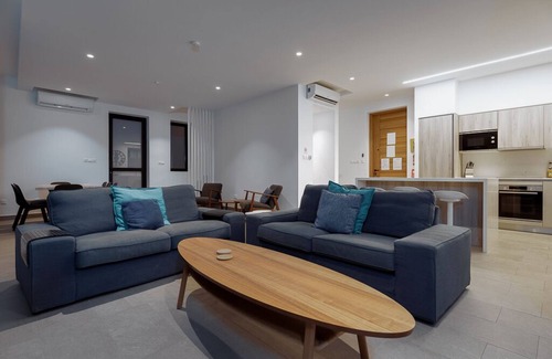 Cape Greko Villa | Villa Ektoras at Periyiali Resort with modern design, and amenities.
