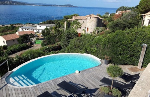 Porticcio Casa | Villa facing the sea with swimming pool (Agosta beach)