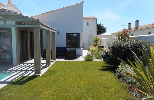 Rivedoux-Plage Villa | Nuevo Penthouse Villa con piscina privada 8 personas