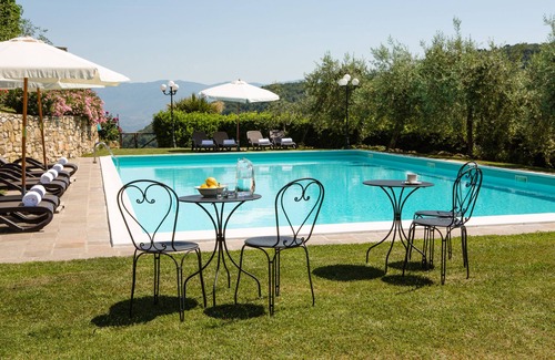 Lucolena Apartamento | Villa il Castellaccio # 2 Chianti, apartamento en Toscana con piscinas