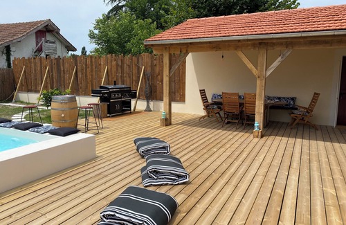 Lit-et-Mixe Casa | Villa-jardin-piscine-
