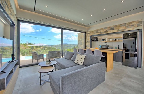 Paidochori Villa | Villa en Païdochóri con 2 habitaciones, capacidad 4
