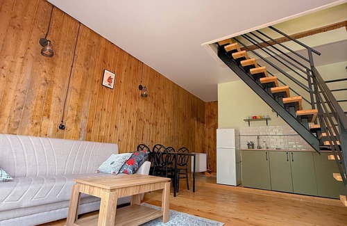 Stepantsminda Cabaña | Villa Kazbegi Cottages. Three Cottage in One space with 2 Bedroom
