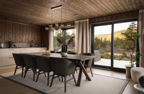 Kviteseid Chalet De Esquí | Villa Lakehouse Moss with sauna, boat & jacuzzi