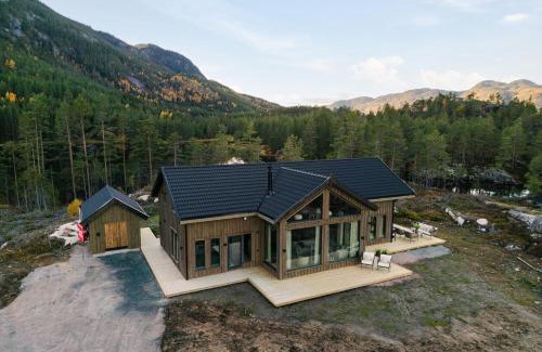 Kviteseid Chalet De Esquí | Villa Lakehouse Moss with sauna, boat & jacuzzi