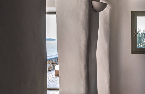 Mykonos Town Casa | Villa Lia With Majestic Unlimited View to the Infinite Blue Waters of the Aegean