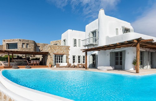 Mykonos Town Casa | Villa Lia With Majestic Unlimited View to the Infinite Blue Waters of the Aegean