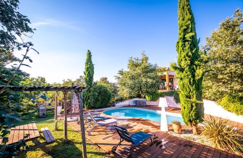 Castelnau-de-Montmiral Villa | Villa Magarre - Piscina climatizada - Spa - Naturaleza