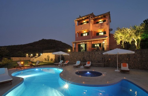 Almiros Beach Villa | Villa Mare e Monti, con piscina privada, vistas al mar y montaña