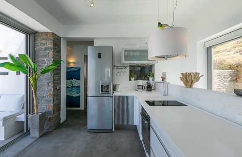Kea Villa | Villa Meli, lujosa villa contemporánea nueva, piscina privada, impresionantes vistas al mar