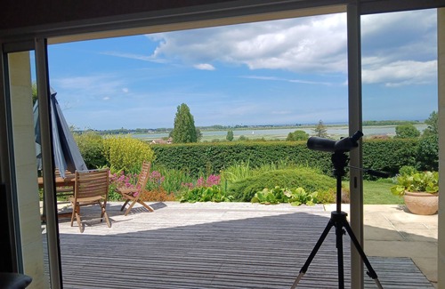 Sallenelles Casa | Villa Natura, jacuzzi and panoramic view of the bay and sea.