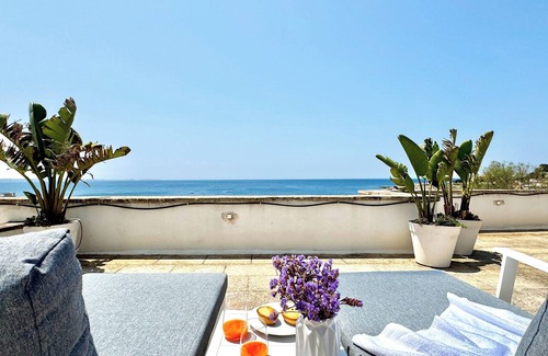 Santa Caterina Apartamento | Villa Nauna - Casa de villa con terraza panorámica frente al mar