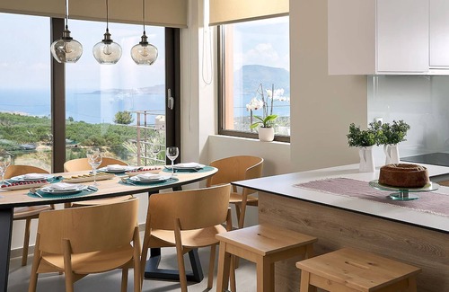 Sternes Villa | Villa Niolos II, villa tranquila ladera