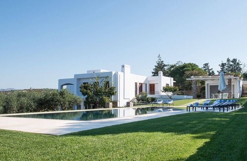 Kounoupidiana Villa | Ideal para grupos grandes (hasta 14 personas), piscina, cerca del mar-Playas