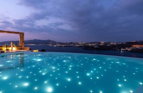 Kanalia Villa | Villa 'Ornos Nolan' con vistas al mar, Wi-Fi y aire acondicionado