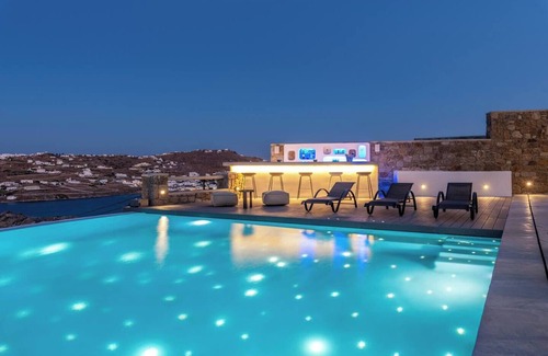 Kanalia Villa | Villa 'Ornos Nolan' con vistas al mar, Wi-Fi y aire acondicionado