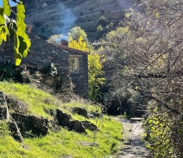 Patones de Arriba Chalet De Esquí | Villa privada y piscina salina y chimenea colgante