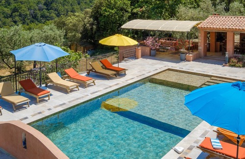 Seillans Villa | Villa 'Propriété Fontaine Margo': Retiro tranquilo con vistas a la montaña