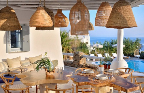 Platis Gialos Villa | Villa Rea Sea View Private Pool