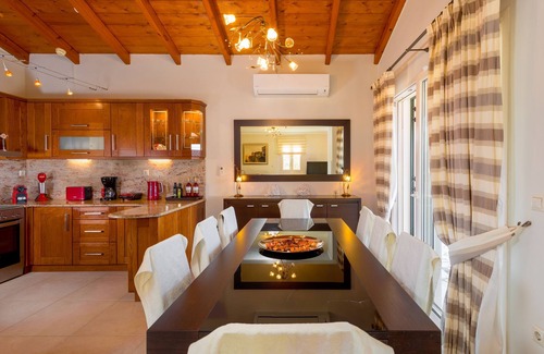 Limni Villa | Villa Senses: una villa moderna y encantadora, piscina privada, vistas impresionantes, muy espaciosas para 8 personas