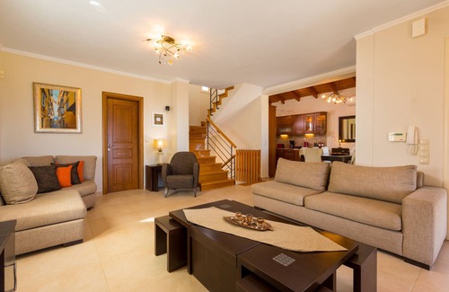 Limni Villa | Villa Senses: una villa moderna y encantadora, piscina privada, vistas impresionantes, muy espaciosas para 8 personas