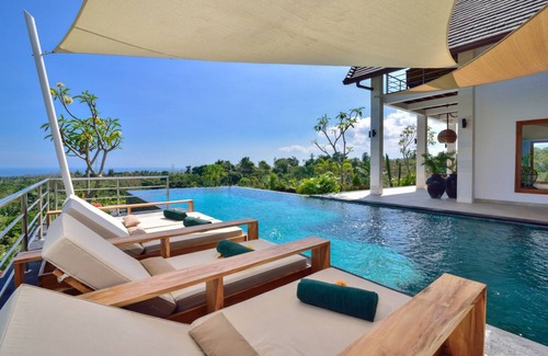 Kalibukbuk Villa | Villa Sentosa, Villa PRIVADA - Vistas panorámicas de BALI