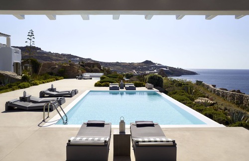 Paradise Casa | Villa Sepia 1 Luxury Waterfront Placed at the Best Location on Mykonos
