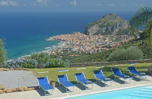Cefalu Villa | Ubicado en las colinas, con piscina privada e impresionantes vistas al mar y Cefalú, perfecto para relajarse.