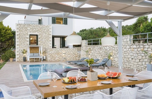 Skouloufia Villa | Villa Sunset - Villa de vacaciones con vistas panorámicas al mar