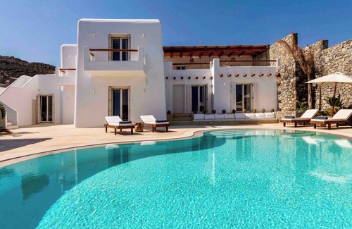 Kanalia Villa | Villa 'The Blue Diamond' con vistas al mar, Wi-Fi y aire acondicionado