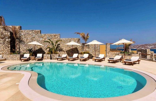 Kanalia Villa | Villa 'The Blue Diamond' con vistas al mar, Wi-Fi y aire acondicionado