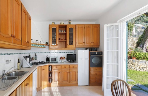 Pieve Ligure Villa | Villa 'Villino Rosanna' con vistas al mar, Wi-Fi y aire acondicionado