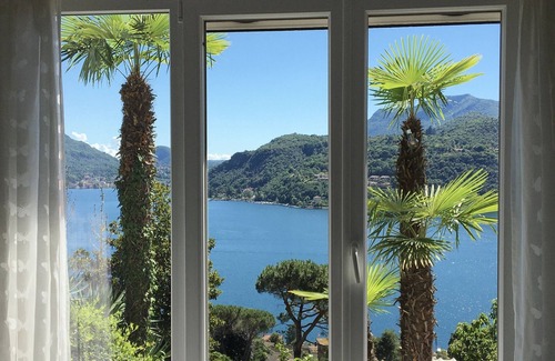 Morcote Casa | Villa con impresionantes vistas al lago de Lugano y las montañas que la rodean