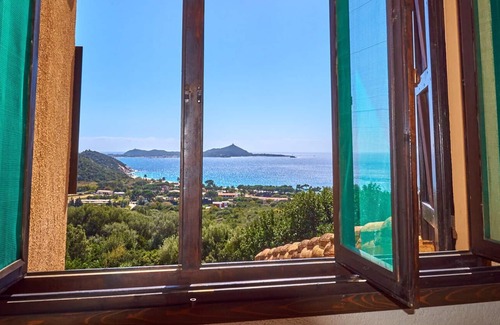 Villaggio Mandorli Villa | Villasimius con vistas al mar, 9 personas con piscina privada, aire acondicionado y Wi-Fi