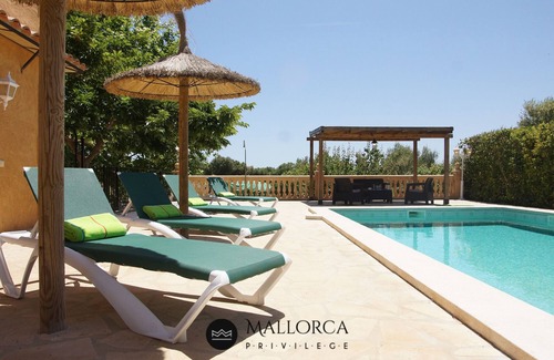 Manacor Cabaña | Villasport Tenis - Pool - BBQ - Ideal Familys