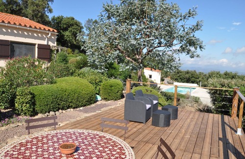 Le Boulou Villa | Montaña Villla con piscina, vistas al mar