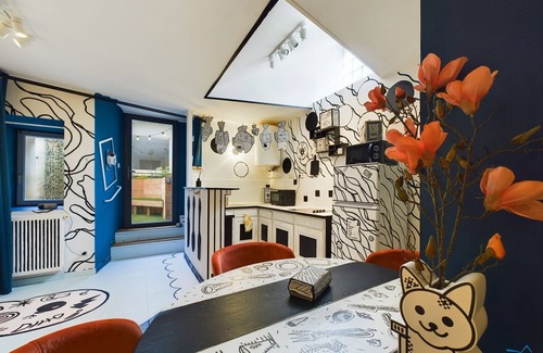 Longue-Jumelles Apartamento | Vintage Immersive Art Apartment