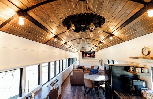 Long Lane Cabina | Vintage Luxury Railcar Retreat on 10 acres overlooking Pond