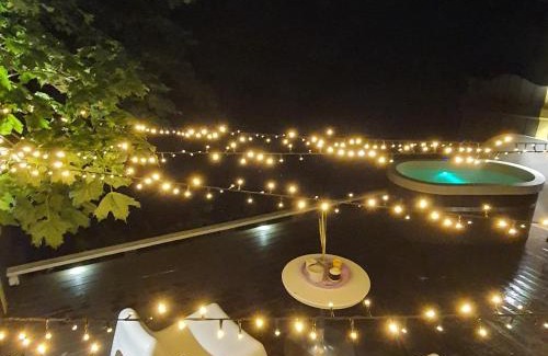 Anyksciai Casa | VIP Yellow dream house Sodyba Geras geltona žalia raudona violetinė
