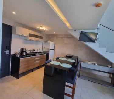 Barra de Jangada Apartamento | Vista EXPLENDIDA MAR, duplex na cobertura, ilha do amor Barra Home Stay