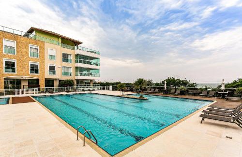 Santinho Apartamento | Vista Mar | Sacada Ampla com Churrasqueira #CSA01D